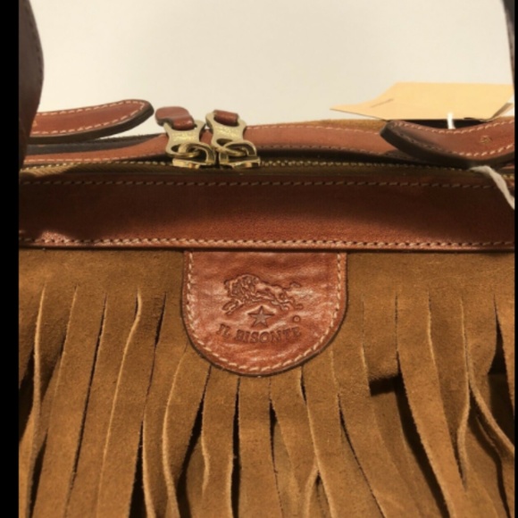 IL Bisonte Suede  Fringe Backpack/ Convertible Bag main image 6